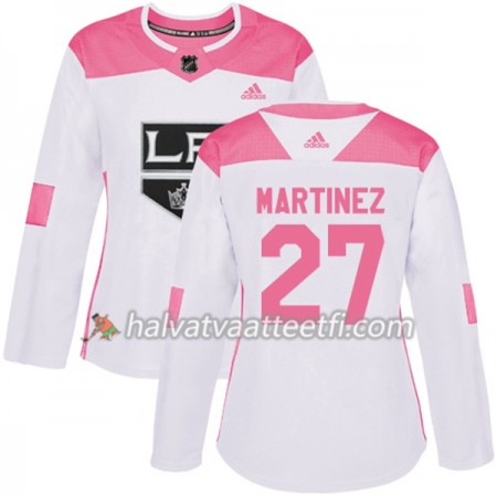 Naisten NHL Los Angeles Kings Pelipaita Alec Martinez 27 Adidas 2017-2018 Valkoinen Vaaleanpunainen Fashion Authentic Naisten NHL Los Angeles Kings Pelipaita Alec Martinez 27 Adidas 2017-2018 Valkoinen Vaaleanpunainen Fashion Authentic